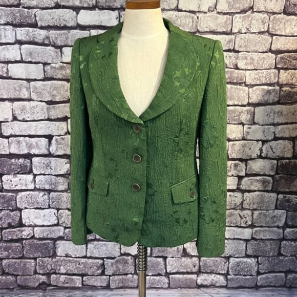 Armani Collezioni Jackets & Blazers - Armani Collezioni Green Long Sleeve Fully Lined Jacket Size 8
